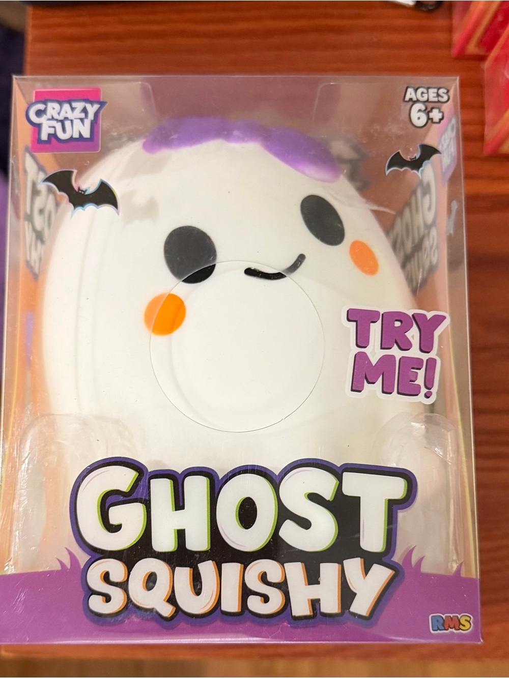 Crazy Fun Five Below Ghost Squishy Toy - White & Purple